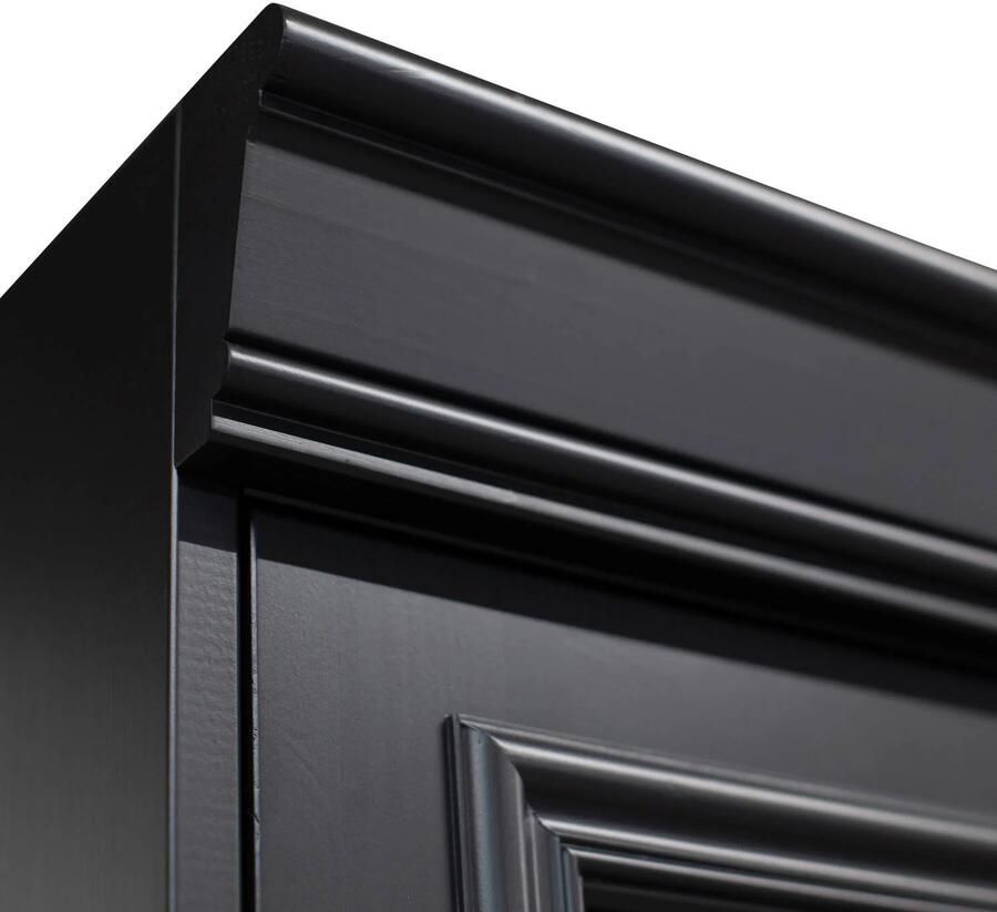 BePureHome Organize Vitrinekast Grenen Zwart 215x110x44 - Foto 4