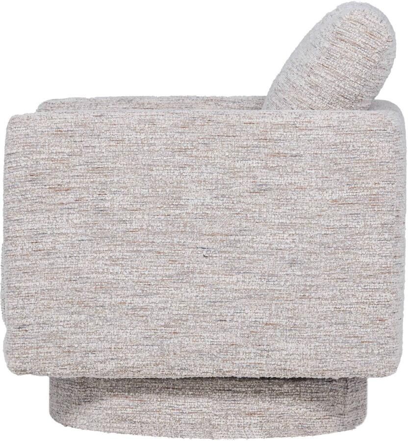 WOOOD Oska Draaifauteuil Melange Stof Naturel Beige 64x78x79 cm - Foto 2