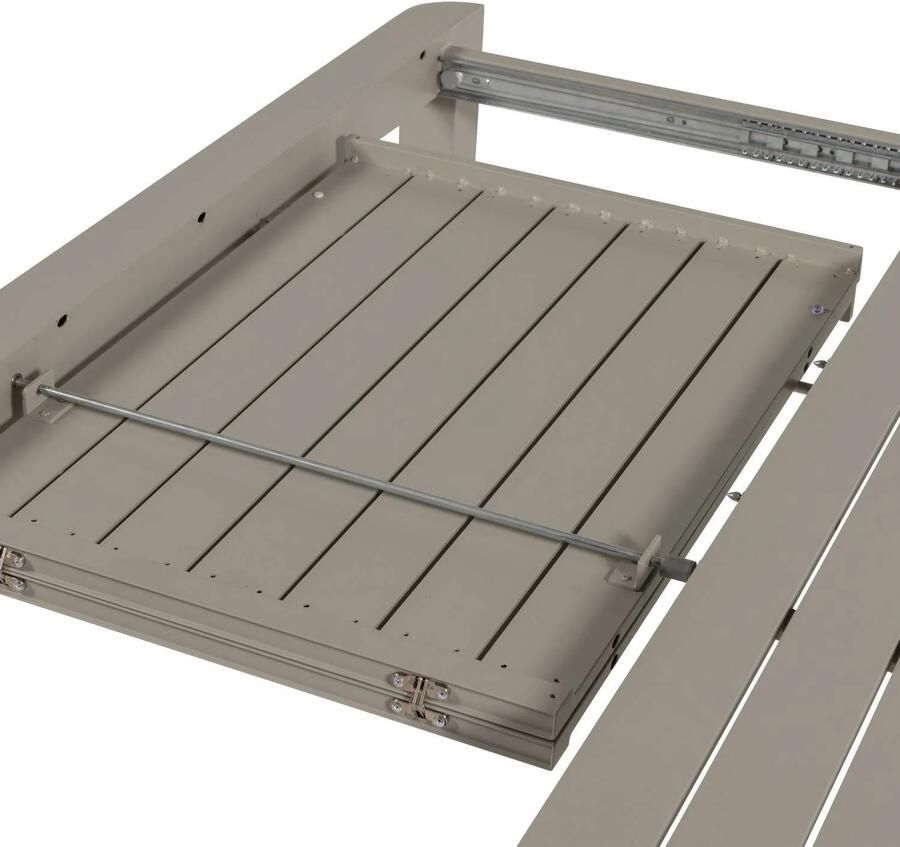WOOOD Ovara Tuintafel Uitschuifbaar Aluminium Zand 76x150x150 - Foto 2