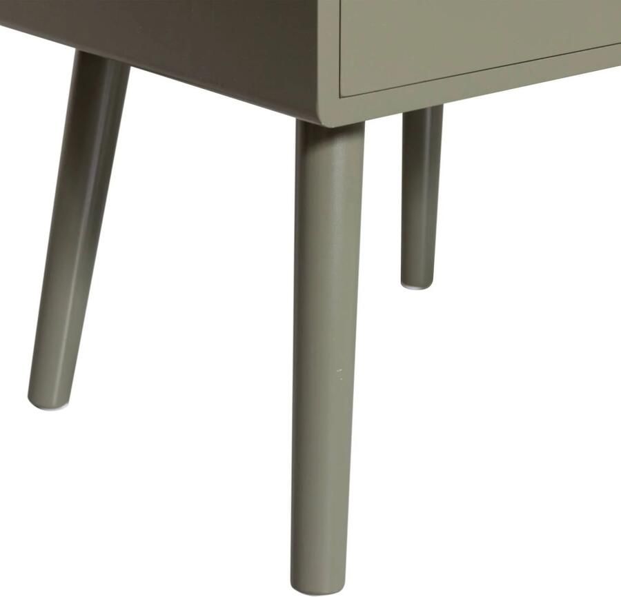 WOOOD Ozzy Nachtkastje Hout Warm Groen 53x36x30 cm - Foto 5