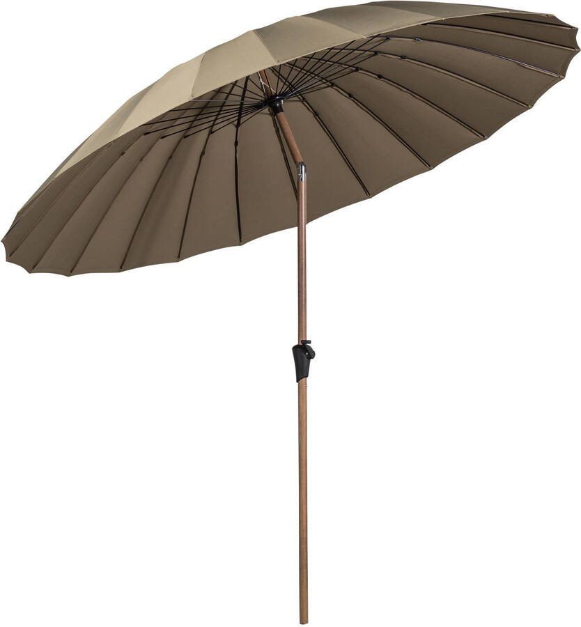 Woood Monica Parasol Aluminium Zand Ø280CM