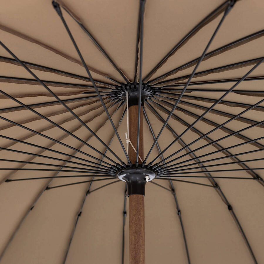 Woood Monica Parasol Aluminium Zand Ø280CM - Foto 2