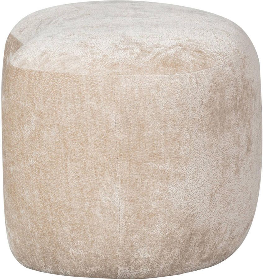 BePureHome WOOOD Popular Poef Polyester Naturel 46x73x49