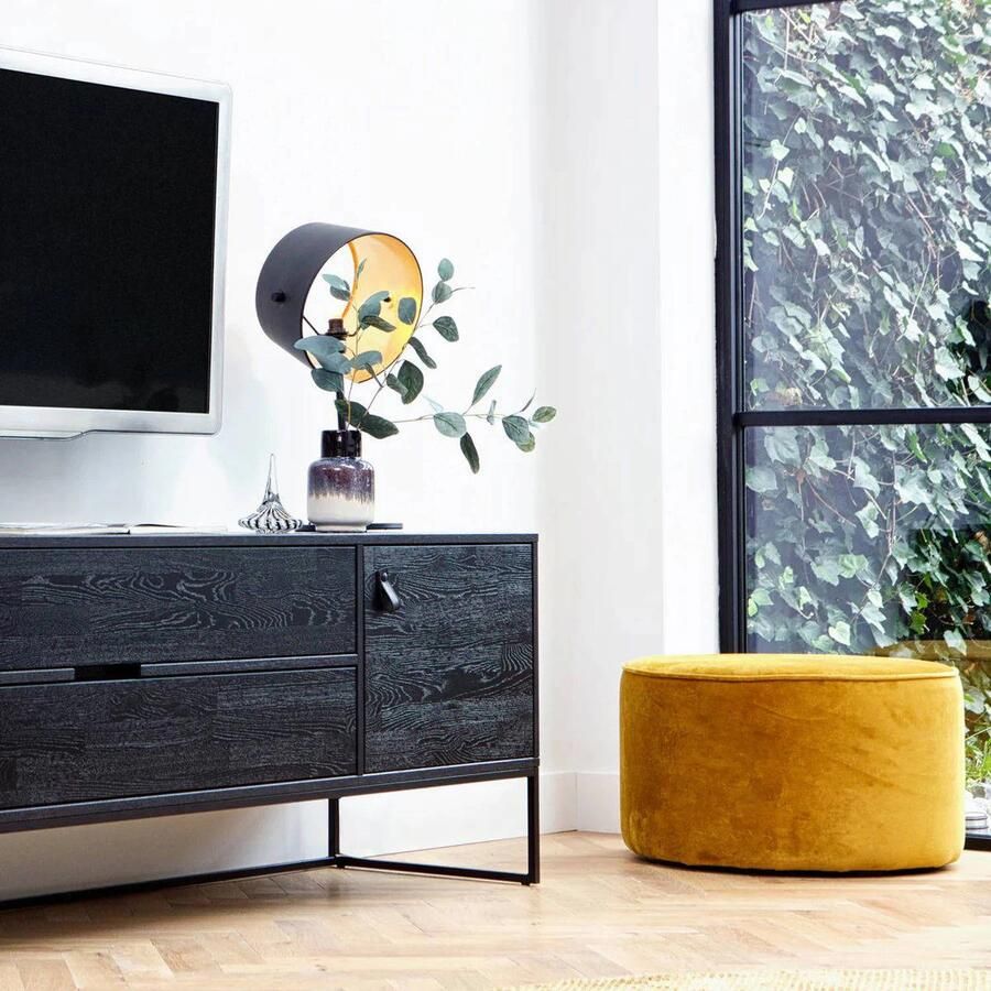 WOOOD Hocker Sara ronde vorm veelzijdig inzetbaar h 36 cm x ø 60 cm - Foto 2