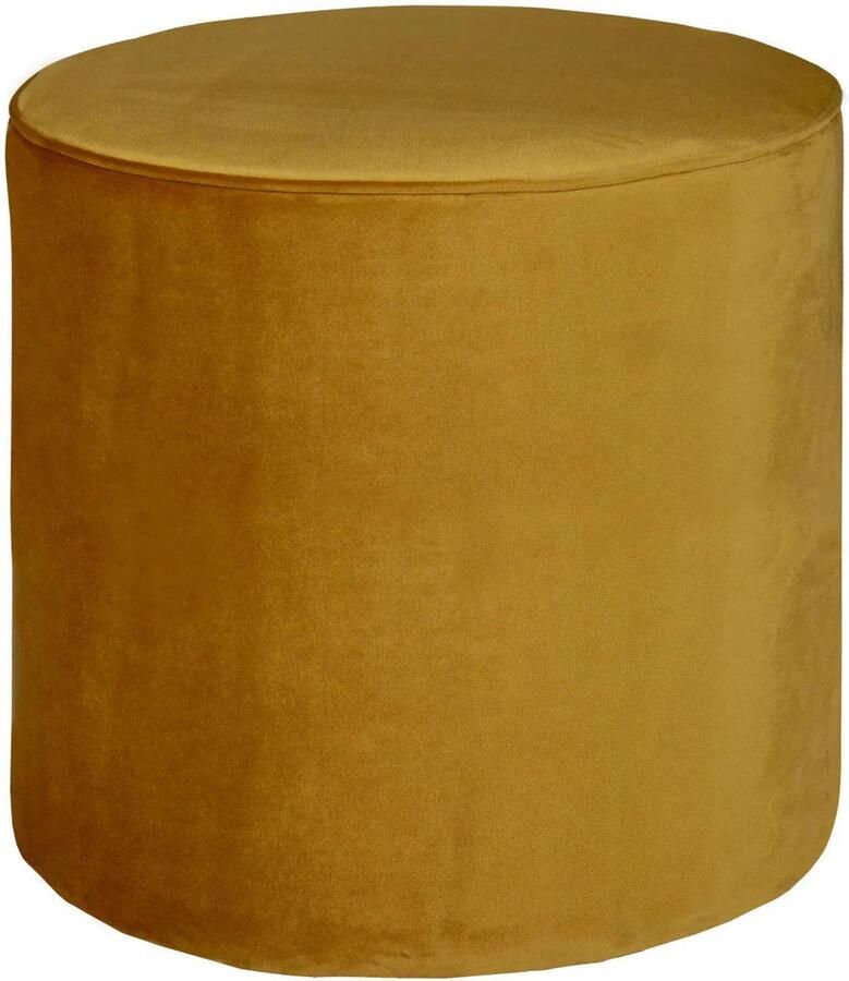 WOOOD Hocker Sara zacht gepolsterd ronde vorm h 46 cm x ø 46 cm - Foto 2