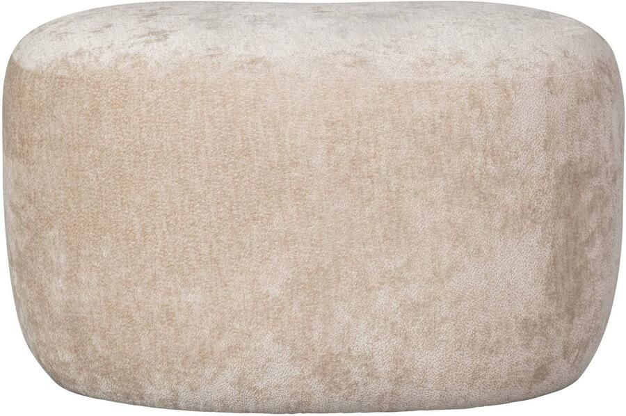 WOOOD Popular Poef Chenille Stof Naturel Beige 46x73x49 cm - Foto 3