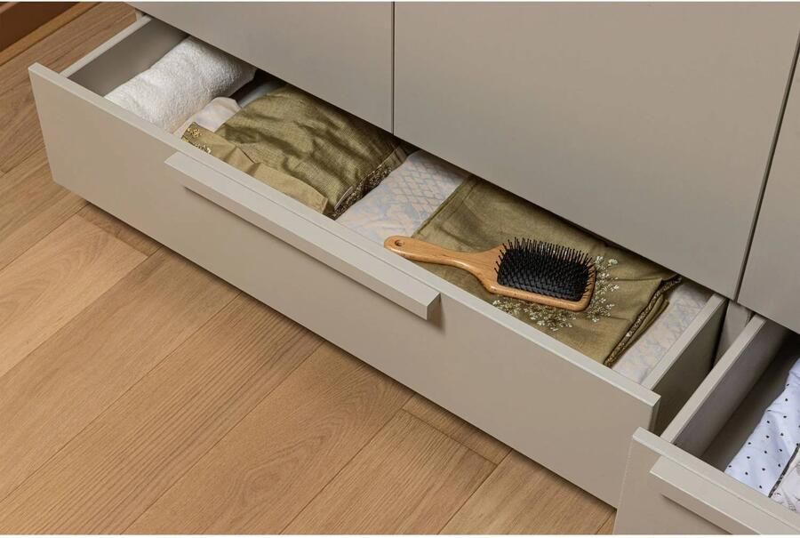 WOOOD Pure 3-deurs Hang Legkast Splitdeur Grenen Dust 215x142x60 - Foto 3