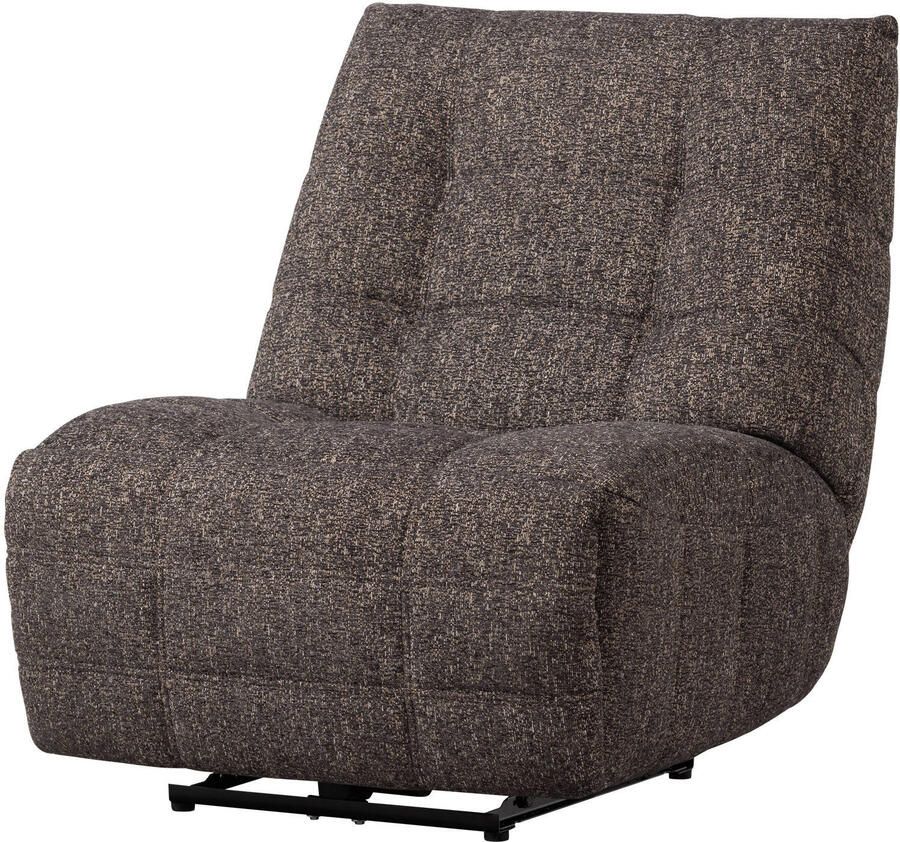 WOOOD Hein Relaxfauteuil Elektrisch Geweven stof Antraciet Bruin - Foto 3