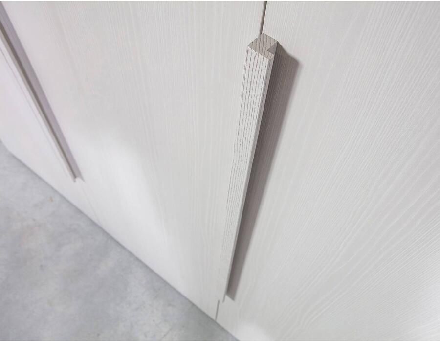 WOOOD Rens Kledingkast 3-Deurs Noten Grijs 210x165x58 - Foto 3