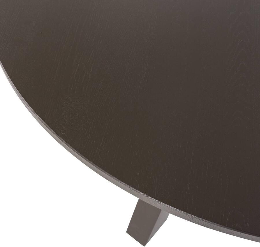 WOOOD Rhonda Eettafel Ø129 CM Eiken Middenbruin 75x129x129 - Foto 3