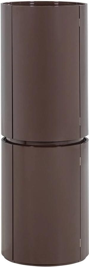 WOOOD Sera Ronde Kast 135xØ45 cm Hout Hoogglans Donkerbruin