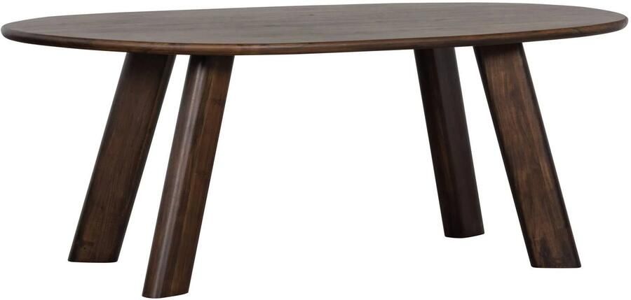 BePureHome Organische Eettafel Roundly Mangohout 200 x 100cm Walnoot - Foto 3