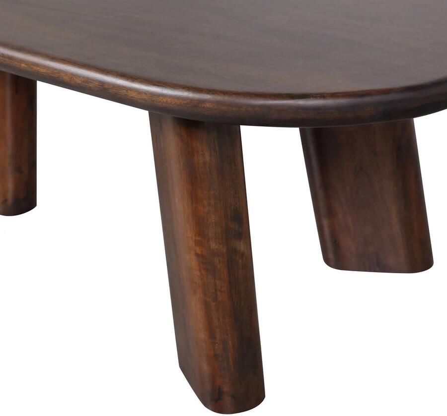 BePureHome Organische Salontafel Roundly Mangohout 110 x 60cm Walnoot - Foto 2