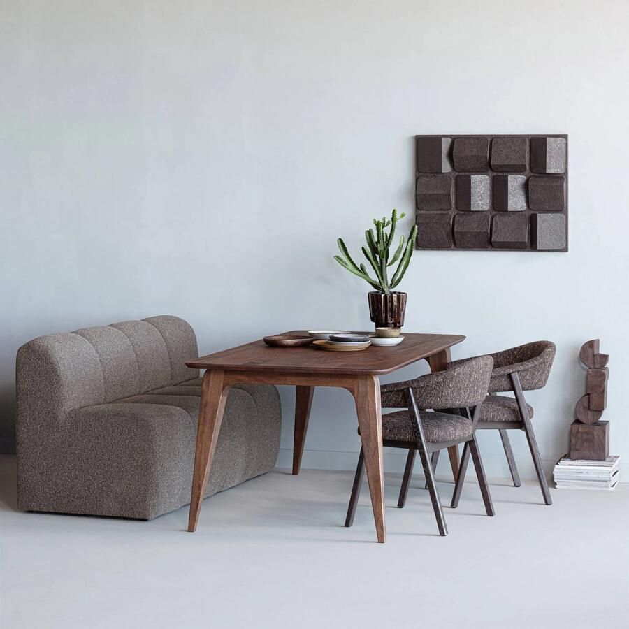 WOOOD Rubo Eettafel 180x95 cm Mangohout Bruin 77x180x95 - Foto 2