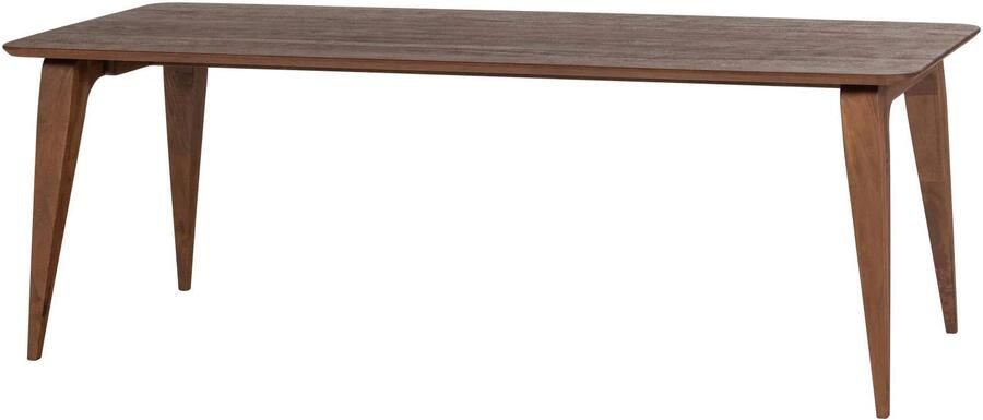 WOOOD Rubo Eettafel 220x95 cm Mangohout Bruin 77x220x95