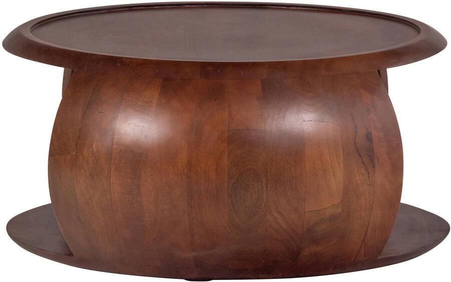 WOOOD Cole Salontafel Mangohout Bruin 36x72x72 cm - Foto 3