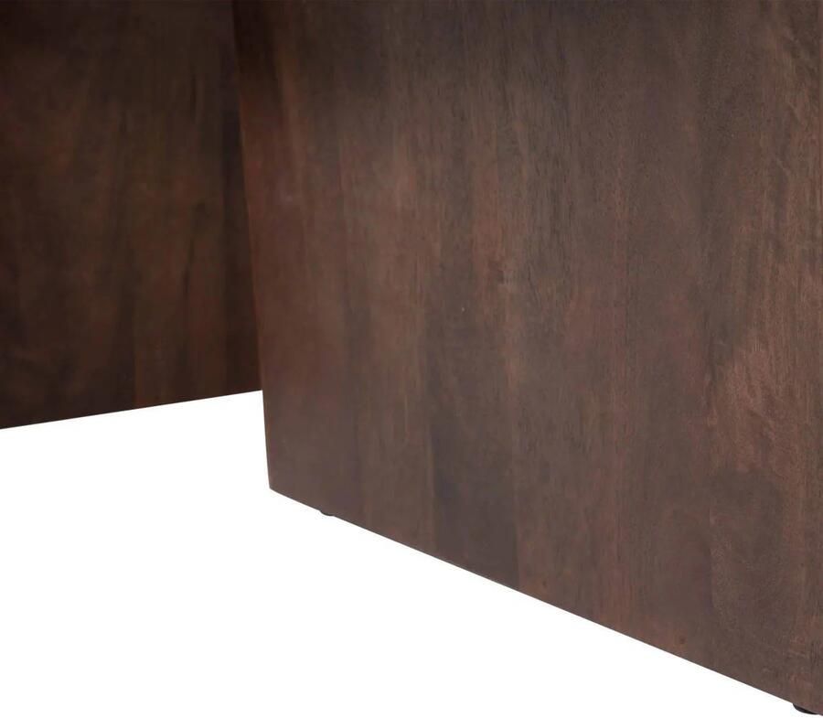 WOOOD Seam Salontafel Mangohout Bruin Walnoot 40x110x60 - Foto 2