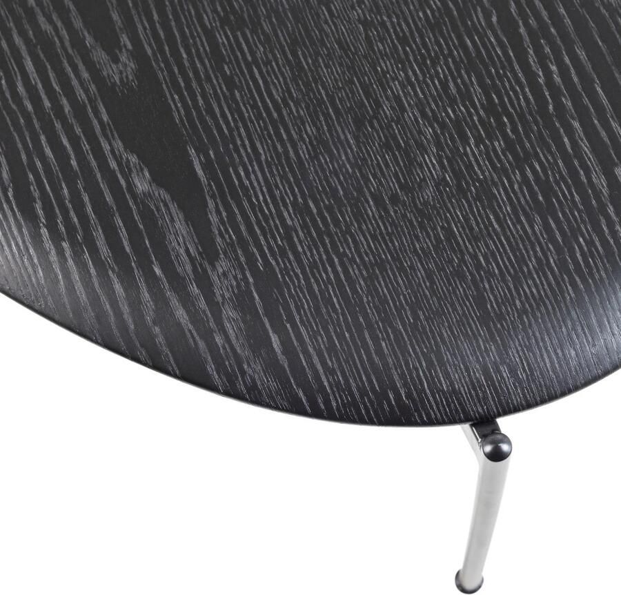 WOOOD Kota Salontafel MDF Fineer Zwart 26x121x97 cm - Foto 2