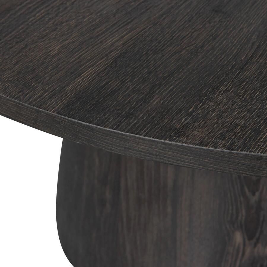 WOOOD Exclusive Salontafel Maan 60cm Donkerbruin Rond - Foto 3