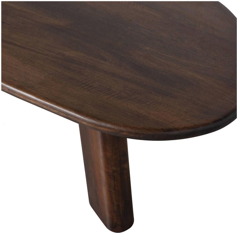 BePureHome Organische Salontafel Roundly Mangohout 110 x 60cm Walnoot - Foto 3
