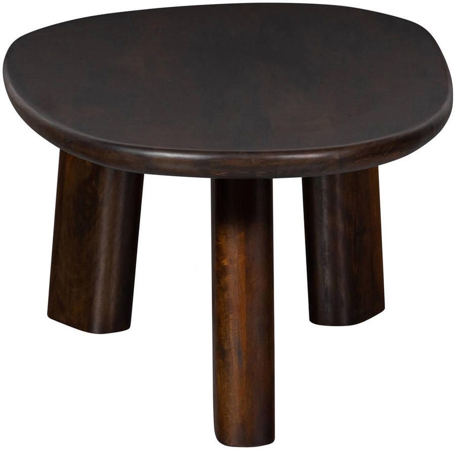 BePureHome Organische Salontafel Roundly Mangohout 110 x 60cm Walnoot - Foto 2