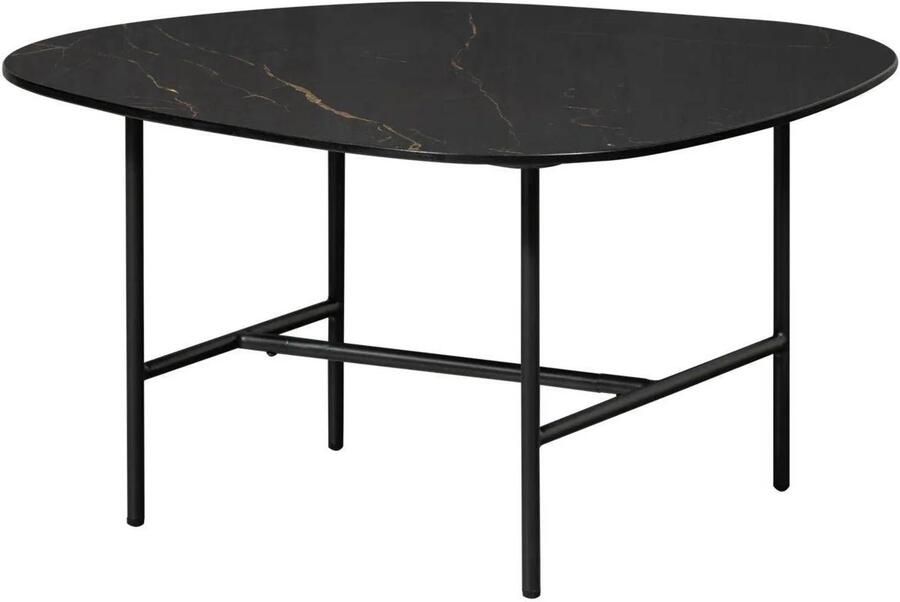 WOOOD Salontafel Vajen met tafelblad in marmerlook slank metalen frame - Foto 6