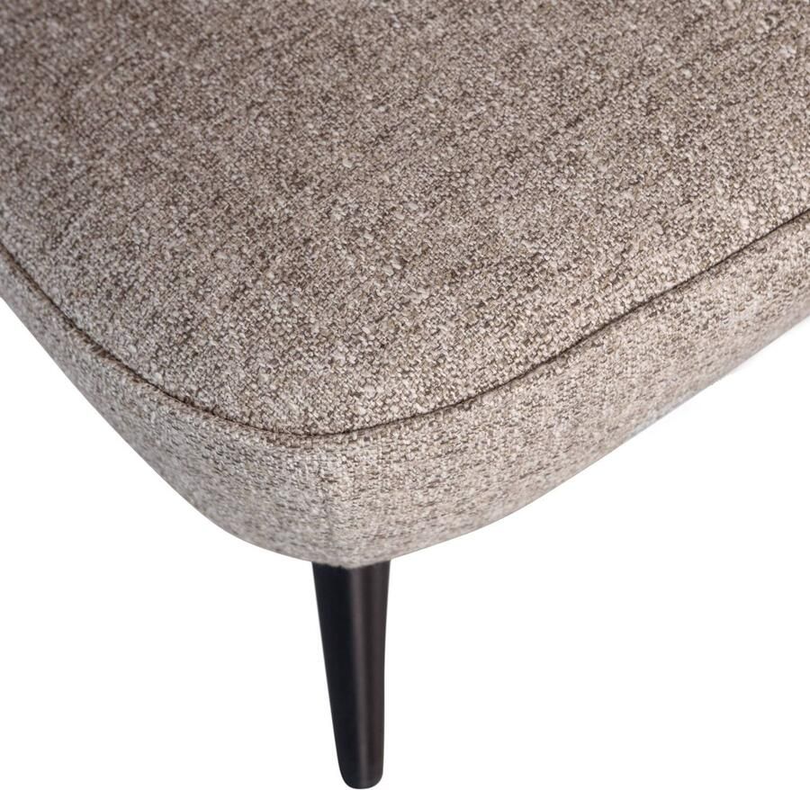 WOOOD Sara Fauteuil Geweven Stof Naturel Beige 71x59x70 cm - Foto 3