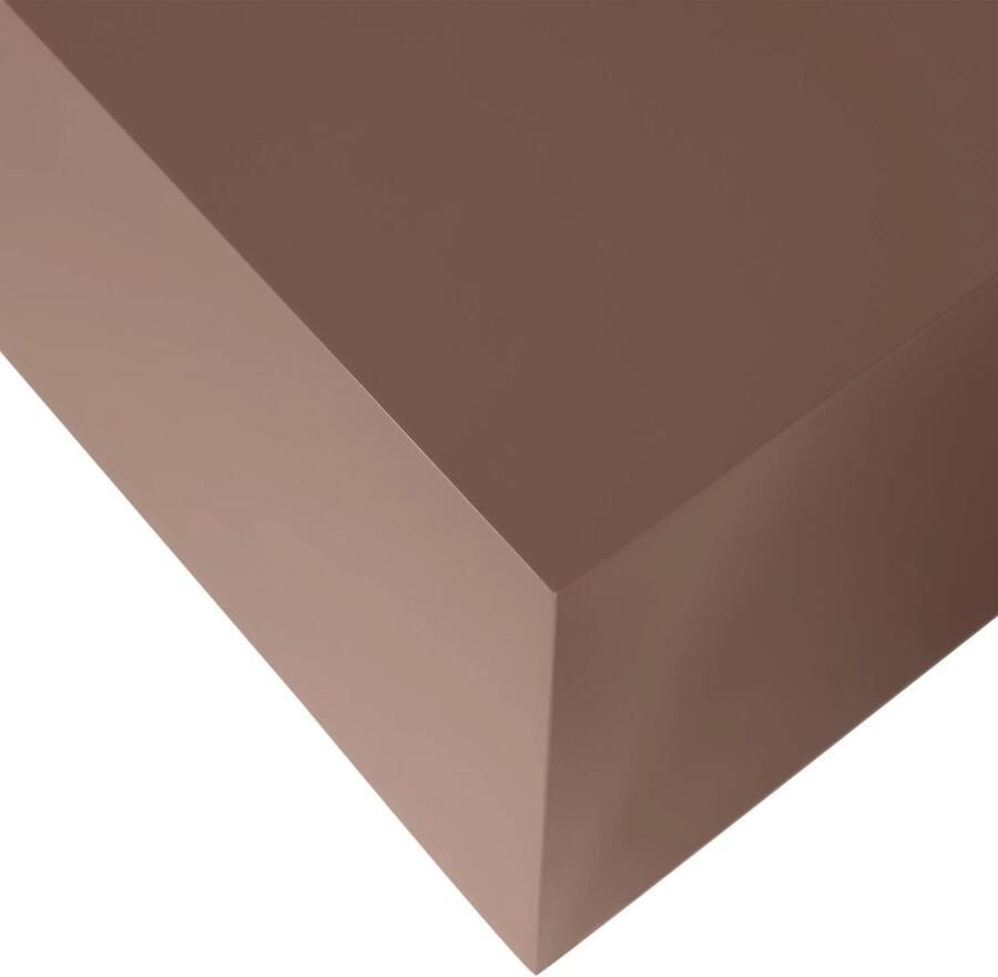 WOOOD Savo Salontafel MDF Hoogglans Mokkabruin 40x80x60 - Foto 3
