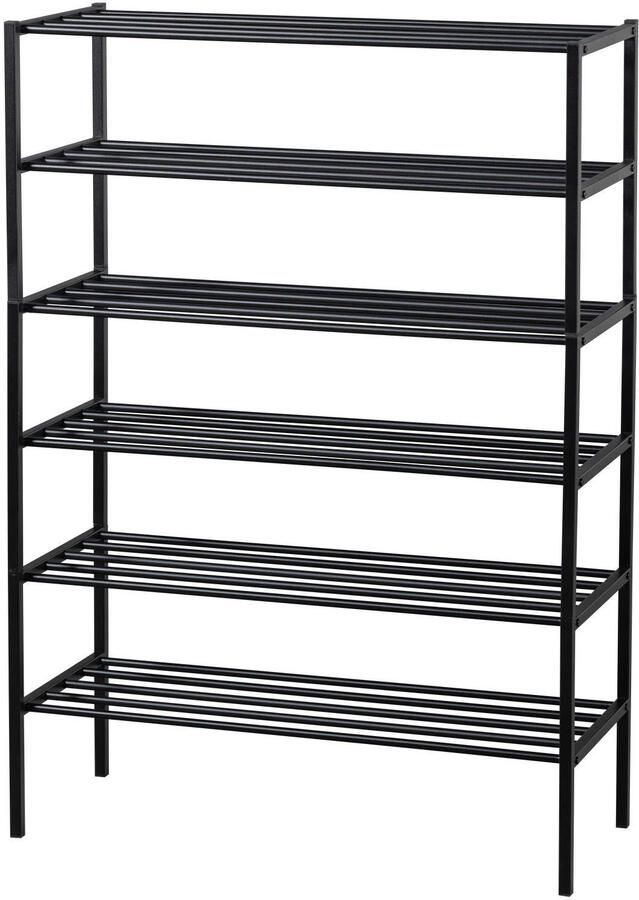 WOOOD Schoenenrek Ferro Stapel van 3 stuks Zwart