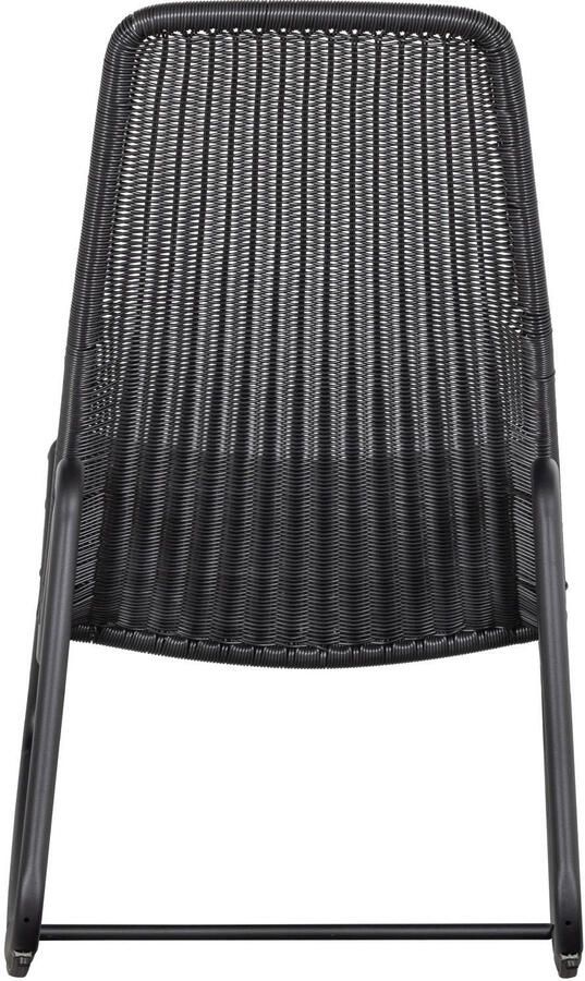WOOOD Schommelstoel Buiten Tom Rattan Zwart 97x51x95 - Foto 2