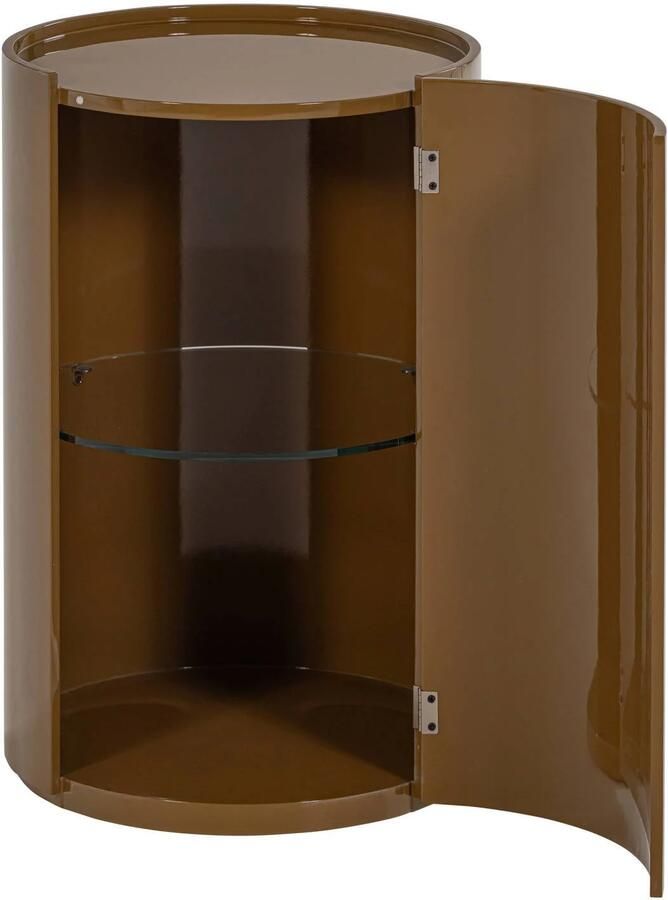 WOOOD Sera Ronde Kast 72xØ45 cm Hout Hoogglans Honinggeel - Foto 2