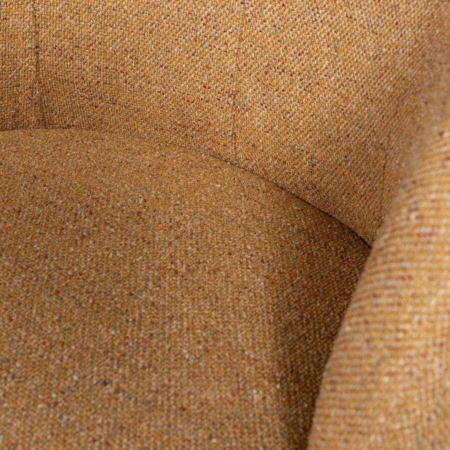 WOOOD Serra Draaifauteuil Melange Stof Curry 68x70x77 cm