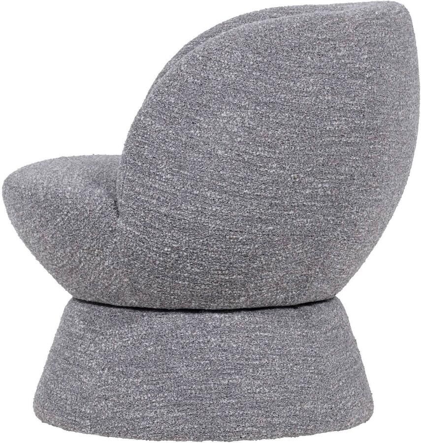 WOOOD Shuffle Draaifauteuil Melange Stof Grijs 72x73x71cm - Foto 2