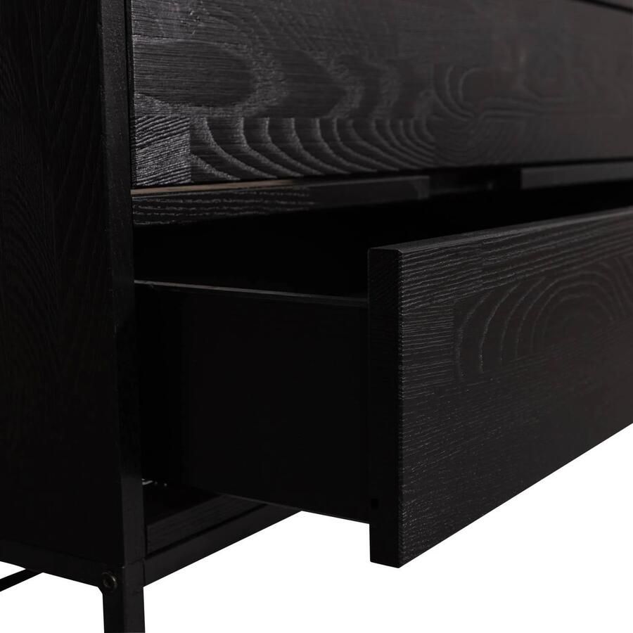 WOOOD SILAS TV MEUBEL 120CM ESSEN BLACKNIGHT [fsc] - Foto 3