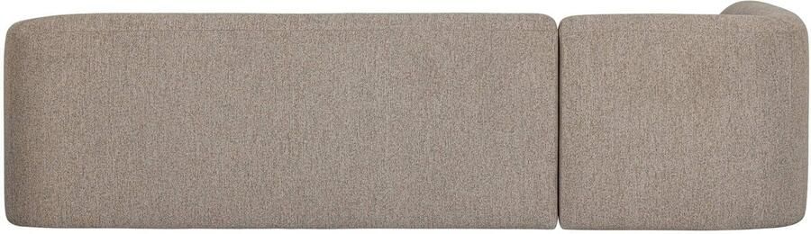 BePureHome Sloping Hoekbank Links Polyester Naturel melange 77x225x87 187