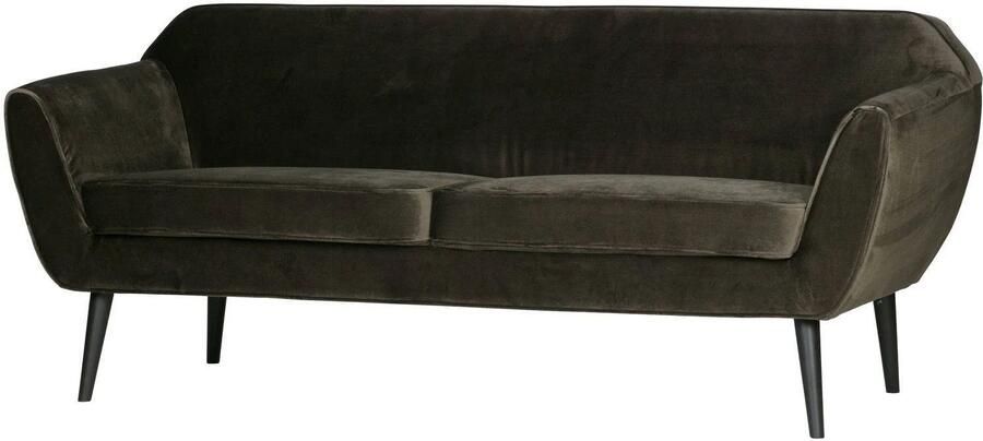 WOOOD Rocco 2-Zits Bank Velvet Warm Groen 75x187x82 - Foto 2