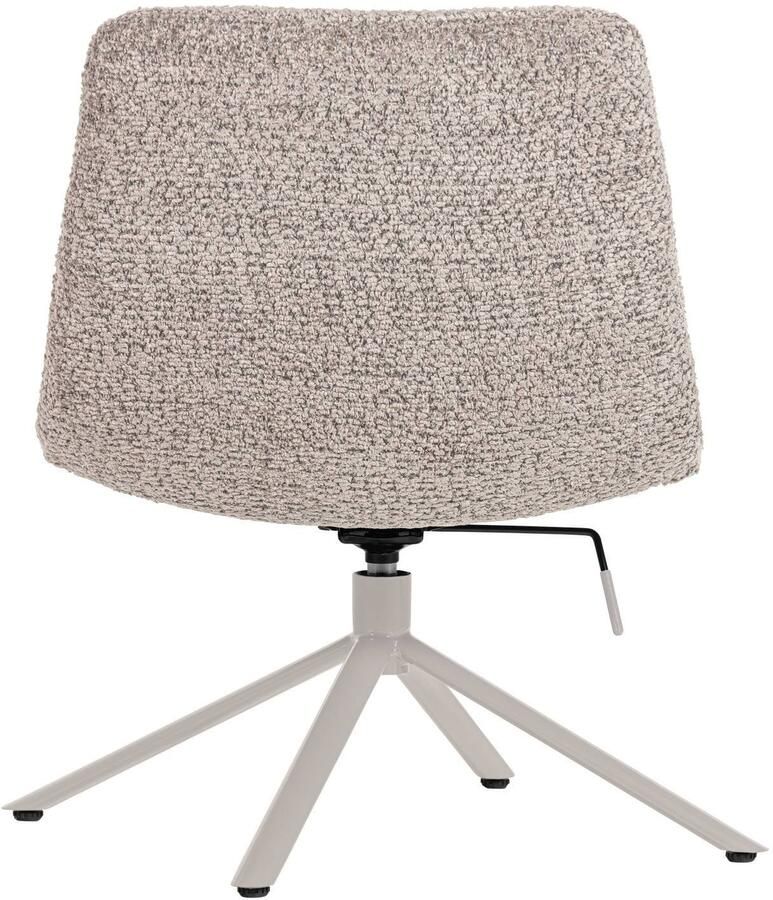 WOOOD Soren Draaifauteuil Verstelbaar Wollig Grijs 82x73x62 cm - Foto 3