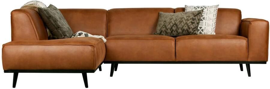 BePureHome Statement Hoekbank Links Ecoleer Cognac 77x274x210 - Foto 2