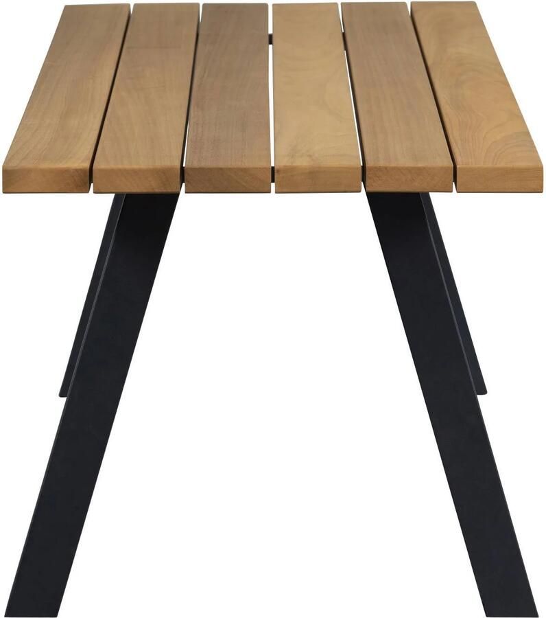 WOOOD Tablo Tuintafel Met A-poot Ayous Metaal Naturel 75x210x81 - Foto 5
