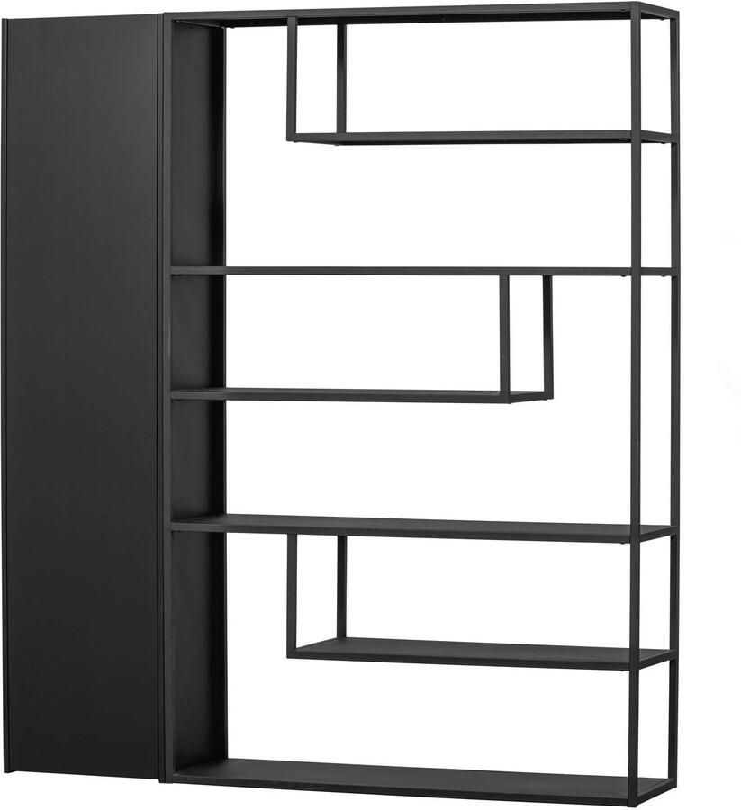 WOOOD Teun Opbergkast Grenen Diepzwart 188x44x35 - Foto 2