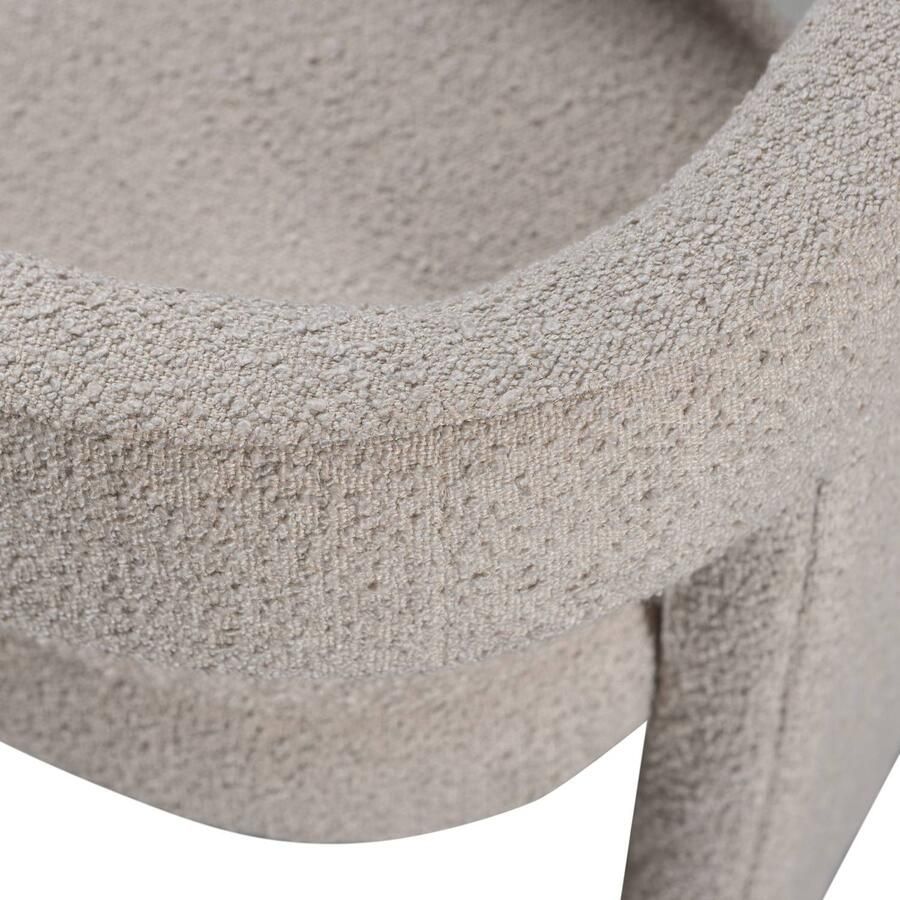 WOOOD Tiwa Fauteuil Bouclé Stof Beige 70x64x64 cm - Foto 2
