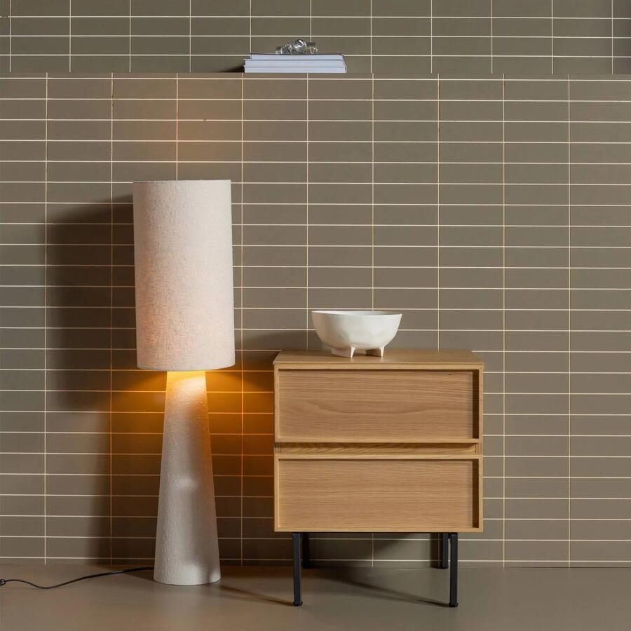 WOOOD Tours Ladekast Nachtkastje 2 Lades Melamine MDF Naturel - Foto 2