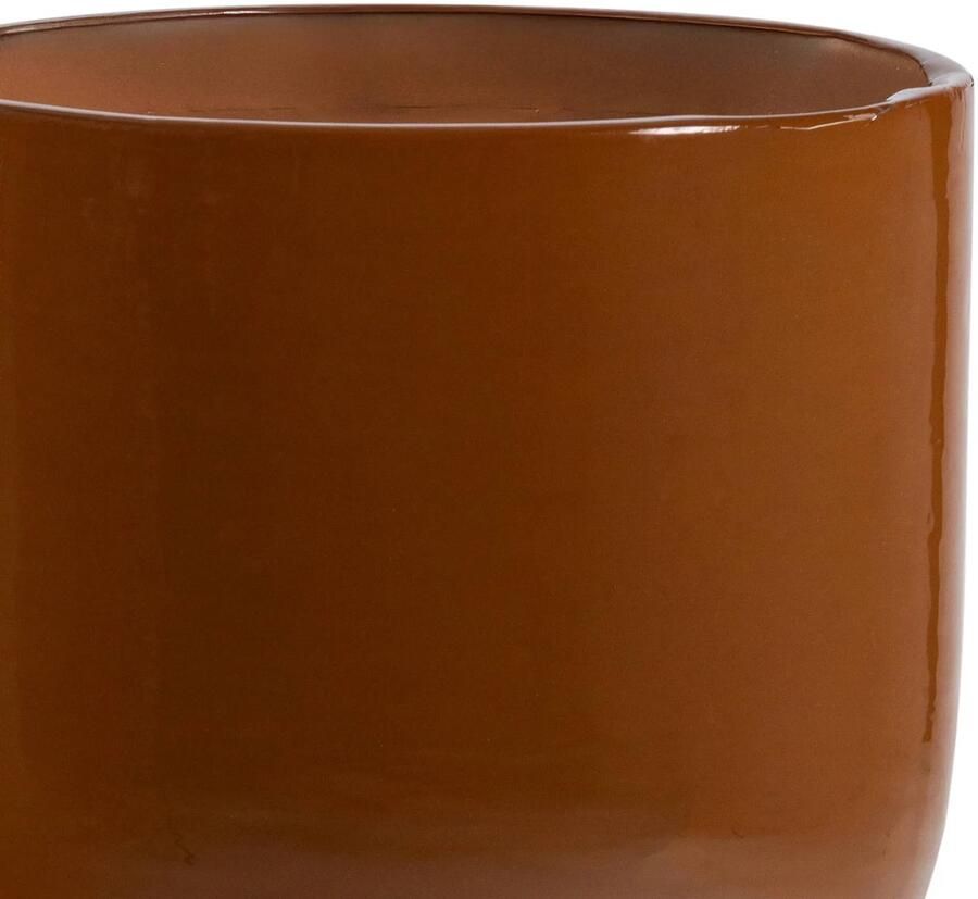 WOOOD Toval Pot Hoog Metaal Hoogglans Honinggeel 95x32x32 - Foto 3