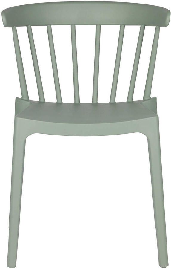 Woood Bliss Spijlenstoel Kunststof Jadegroen Set van 2 - Foto 2