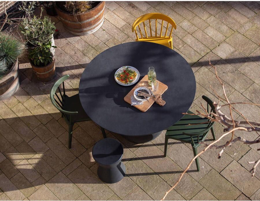 Woood Spijlenstoel Buiten Bliss Kunststof Okergeel Set van 2 - Foto 2