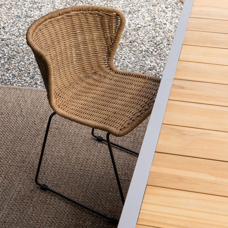 Woood Wings Tuinstoelen Touw|Metaal Naturel Set van 2