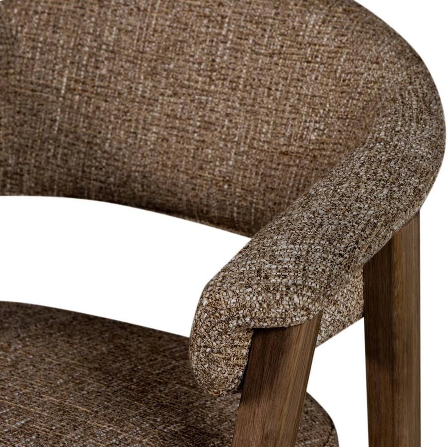 WOOOD Tunar Eetkamerstoel Met Armleuning Hout Naturel Set van 2 - Foto 2