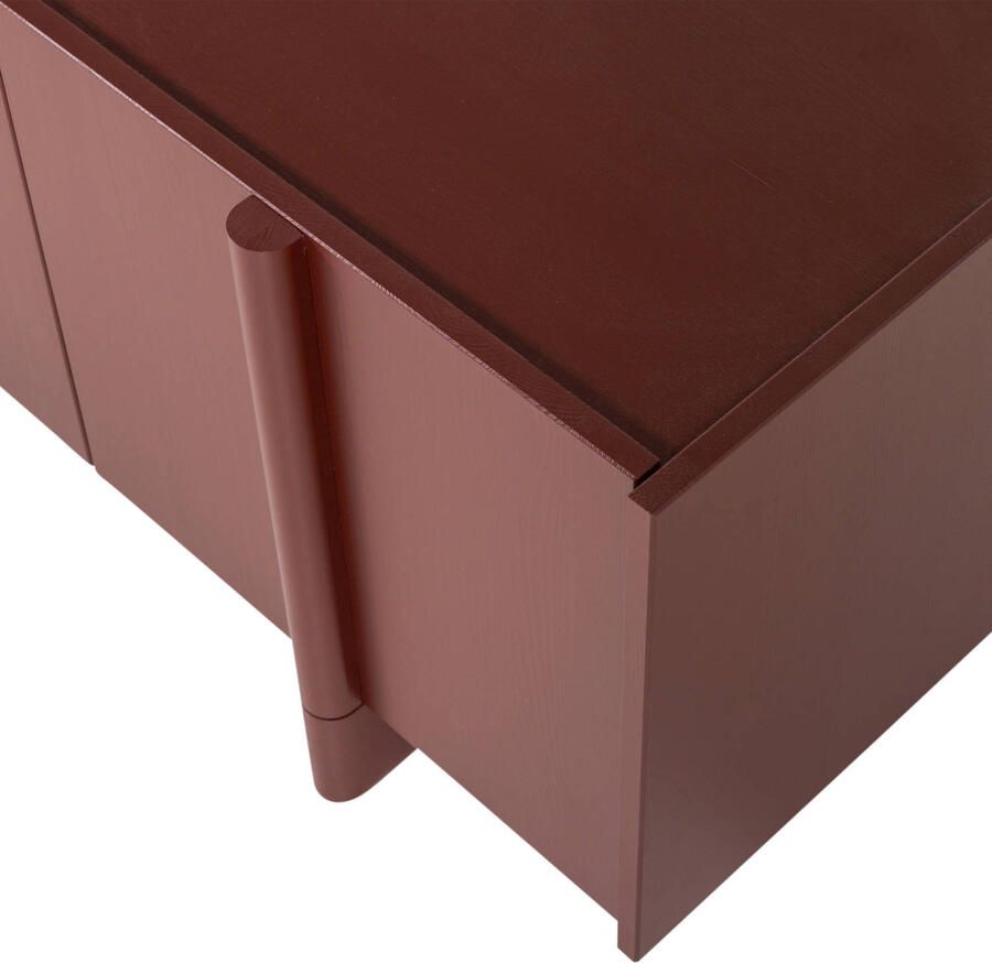 WOOOD Basu Tv-Meubel Grenen Bordeauxrood 53x200x46 - Foto 2