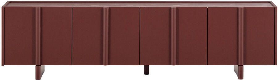 WOOOD Basu Tv-Meubel Grenen Bordeauxrood 53x200x46 - Foto 4
