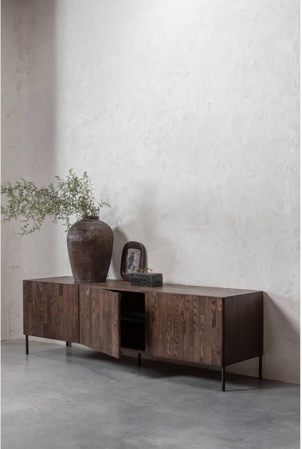 Woood Bono Gravure TV Meubel Essen Bruin 56x180x46